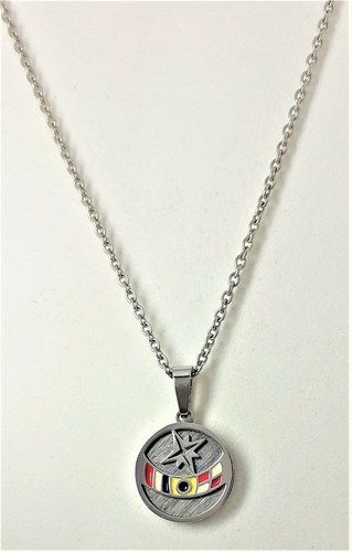 Collana uomo acciaio con - in,