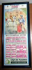 LOCANDINA CORRIDA PLAZA DE TOROS MADRID Stampa originale LOPEZ CANITO cn cornice