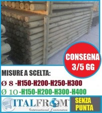 Pali in Legno di Pino Palo Tornito Impregnato Trattato X Recinzione Staccionata