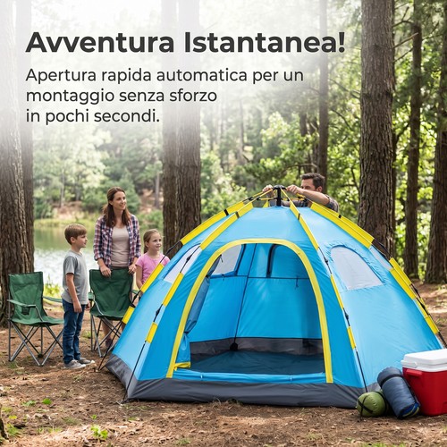 Tenda campeggio automatica - automatica, pop