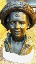 scultura in bronzo "Volto di