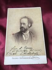 Autografo ALOIS RECKENDORF (†1911)-Compositore/Panista-CDV-G.Brokesch/Lipsia