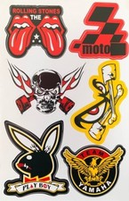 Adesivi set kit moto gp Rolling stones team yamaha Play boy valentino rossi 46