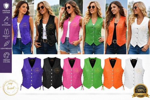 Gilet donna vera - , pelle
