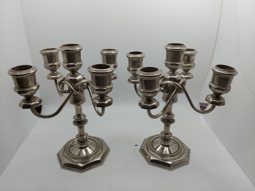 Candelabro vintage placcato