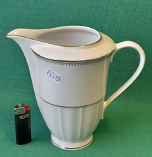 GRANDE LATTIERA ANTICA RICHARD GINORI IN PORCELLANA BIANCA PROFILO ORO. AJ87