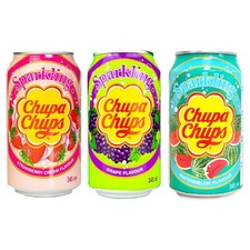 Chupa Chups Bevanda Frizzante Gusti Fragola Uva Anguria Box da 24 x 345 ml