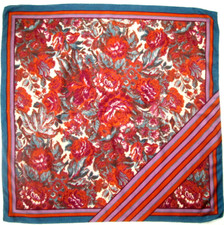 - VALENTINO Foulard  65% cachemire,35% soie  TBEG  vintage Scarf  85x86 cm