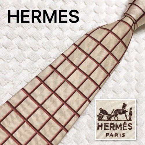 Cravatta hermes check 100 - cravatta, seta