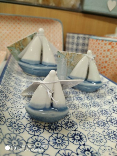 Barche segnaposto ceramica - barche,