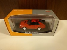 Minichamps Audi Sport Quattro rosso 1:43 firmato da Harald Demuth