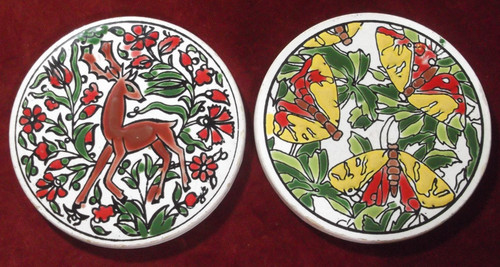 Sottobicchieri ceramica - sottobicchieri,