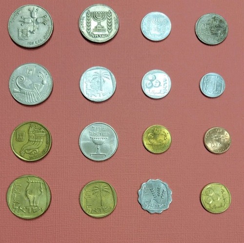 Lotto monete israeliane - 16,