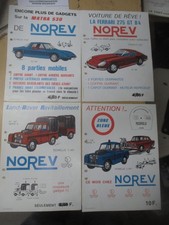 Lot de 4 Planches Norev