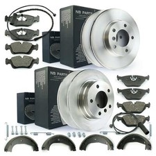 Dischi Freno + Pastiglie Wk + a Mano Frontale + Posteriore per BMW 3 3ER E36