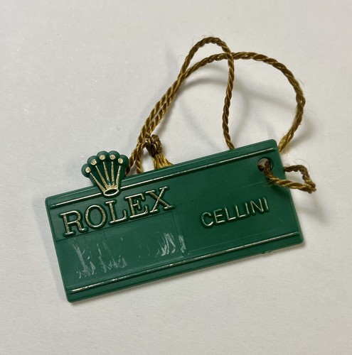 Rolex green tag - green, hangtag