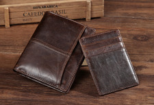 Portafoglio in vera pelle da