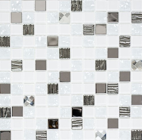 Mosaico vetro acciaio inox - mosaico,
