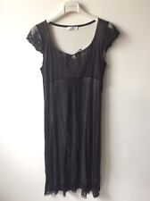 vestito nero in pizzo con fodera, Promod, taglia M