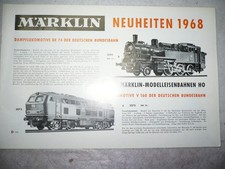 Märklin catalogo novità 1968