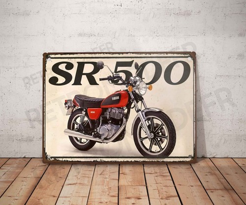 Plaque métal vintage yamaha - plaque,