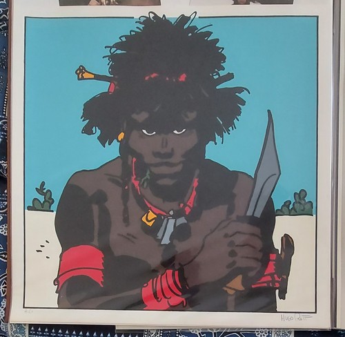Hugo pratt serigrafia prova - hugo,