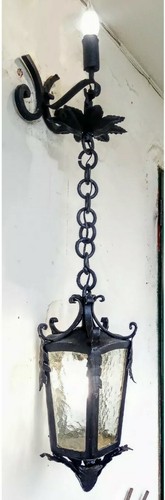 Applique con lanterna ferro - applique,