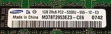 RAM 1GB samsung 2Rx8 PC2 5300U - DDR2 667Mhz Dual Channel - Non ECC (A10)