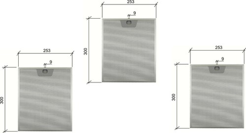 Filtro cappa alluminio - pz,