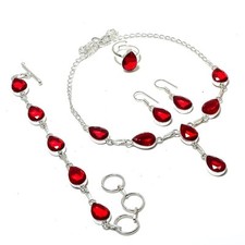 Set collana pietre preziose