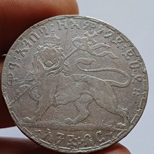 Moneta In Argento Da Collezione Menelik II Etiopia 1 Birr Mb  Lotto Sc15