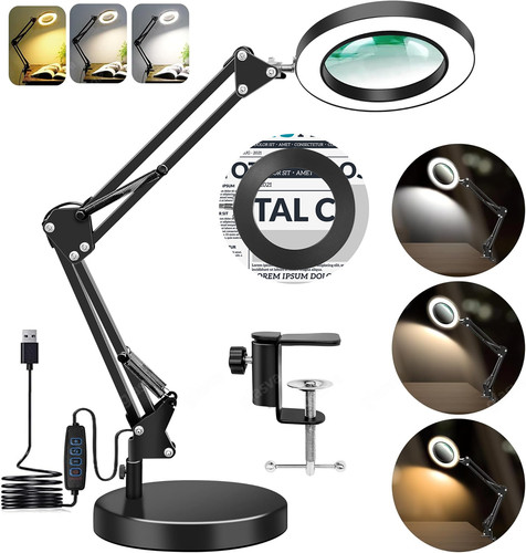 Lente ingrandimento con luce - lente,