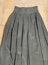 Gonna in velluto marrone tg. M, elastico in vita