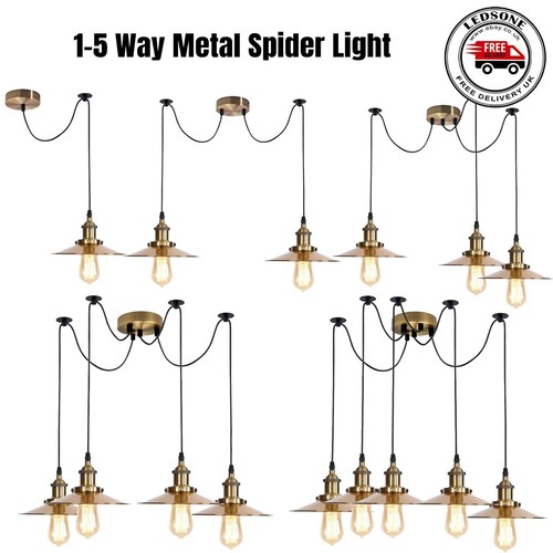 Vintage industriale ragno luce - industriale,