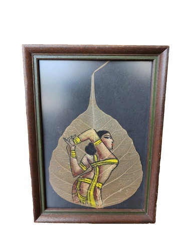 Donna dipinta mano olio - a,