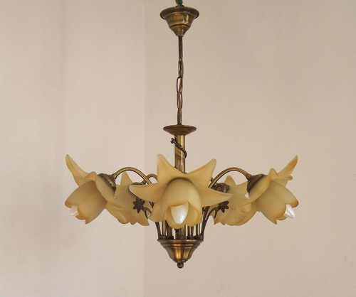 Lampadario francese vintage - , 5