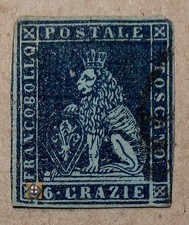 1851 Italia - Toscana Mi.7 x/o