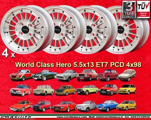 Cerchi fiat 124 - 4, x19