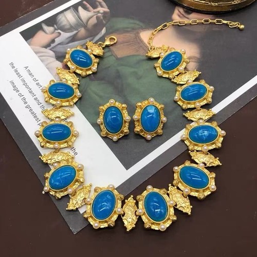 Set orecchini collana cabochon