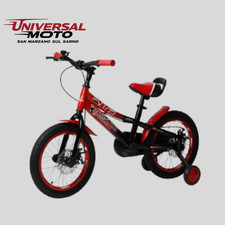 BICICLETTA BIMBO/RAGAZZO RACER BOY 4/5/6 ANNI MISURA 16 + ROTELLE MAGIC BIKE