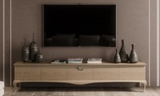 MOBILE PORTA TV LEGNO DI FRASSINO MASSELLO 3/4/5 CASSETTI LACCATO 4 COLORI GR135