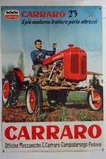 MANIFESTO POSTER TRATTORE CARRARO 23