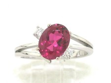 Anello tormalina oro bianco