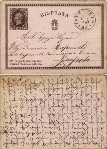 Cartolina postale risposta - risposta, 10