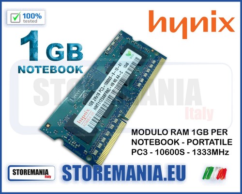 1gb ram dimm ddr3 - 1gb, hynix
