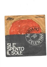 ADRIANO CELENTANO  RARO!!! DISCO 45 GIRI " SI E' SPENTO IL SOLE" )VINILE NUOVO!