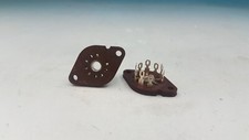 6 x Noval B9A 9 pin bachelite