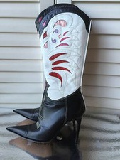 Stivali Goffredo Fantini rari western cowboy tacco 38/38,5