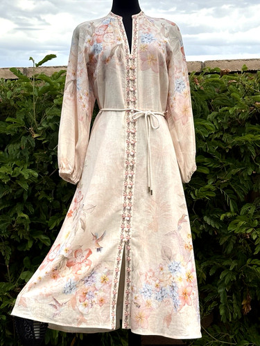 Abito maxi camicia - , manica