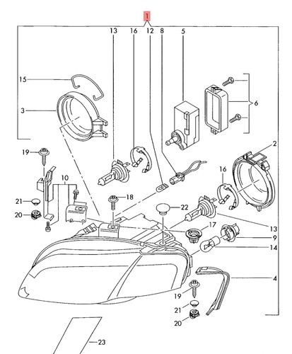 Audi 05 08 faro - a4, s4